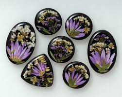Trim close to the edge, but not exactly on the edge. Handmade Cabochons With Real Dry Flowers For Making Jewelry Etsy Handmade Cabochon Flower Resin Jewelry Diy Resin Crafts