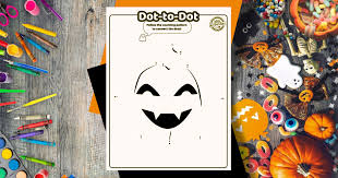 This set of patriotic dot coloring pages features illustrations with big dots to guide kids to dot and color in with dot markers or daubers. Delightful Halloween Dot To Dot Printables