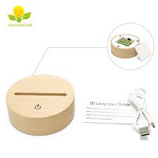 Wood led base for acrylic plate 3d lamp. Hot Sale 6mm Slot Usb Touch Switch 3d Led Wood Base Beech Led Base For 3d Illusion Acrylic Lamp Lamp Bases Aliexpress