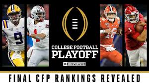 It seemed inevitable earlier this year that the college football playoff would expand at some point this decade, likely to a 12. Final Cfp Rankings Lsu Jumps Ohio State College Football Playoff Cbs Sports Hq Youtube