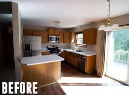 I helped her work through the space planning and logistics of the ikea cabinetry and coordinating with semihandmade, but she really drove the aesthetic. Before And After Small Kitchen Remodels