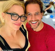 Bianca Wallace, 31, proudly flashes her engagement ring as she cosies up to  fiancé Ioan Gruffudd, 50, in first sighting since he popped the question...  after messy divorce from Alice Evans, 55 |