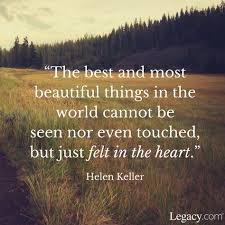 The Best And Most Beautiful Things In The World Cannot Be Seen The Best And Most Beautiful Things In The World Cannot Be Seen Nor Even Touched But Just Felt In The Go For It Quotes College Quotes Learning To Let Go