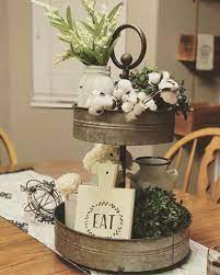 Maybe you would like to learn more about one of these? 49 Incredible Cotton Decor Farmhouse That You Will Love It Godiygo Com Kitchen Table Centerpiece Cotton Decor Farmhouse Tiered Tray Decor