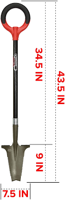 Our ergonomic gardening tools are made by radius garden to maximize power while reducing the physical stress which often goes along with gardening. Buy Radius Garden 23311 Root Slayer Perennial Shovel Red Online In Indonesia B07mgj1jt1