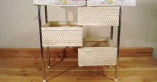 Vintage Badger Basket Wicker Baby Folding Diaper Changing Table Changing Table Cover Diaper Changing Table Doll Changing Table