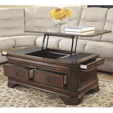 Large pop up coffee table. The Medium Brown Hamlyn Lift Top Table From Ashley Furniture Has A Smart Design With Its Lift To Adjustable Height Coffee Table Cool Coffee Tables Coffee Table