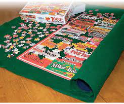 Simply start your puzzle on the mat, roll it up for safekeeping, then roll it out when you're ready to continue. Puzzle Roll Up Mat Craftibly