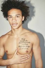 His Tattoo Is So Cute Cool Tattoos For Guys Leroy Sane Germany National Football Team