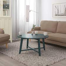 Coffee side table wood irregular shape free form inbox. Kragsta Coffee Table Dark Blue Green 90 Cm Ikea