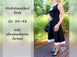 Endlich können schnittmuster ganz einfach und hübsch organisiert werden: Schnittmuster Matrosenkleid Enie Damen Von Bunte Nahigkeiten