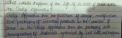 The secretory activities of the cell would also also, if there is no golgi apparatus, the plasma membrane would be affected because it needs to be able to grow larger for cell division. Solve This Science The Fundamental Unit Of Life 12723339 Meritnation Com