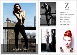 This template can be purchased on the marketplaces listed. Model Comp Card Zmgt