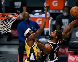Indiana pacers clikhere.co/t7f2ublr about the nba: Paul George Monster Dunk Brings Down Staples Center After Clippers Trounce Pacers 129 96 Blacksportsonline