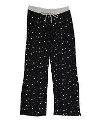 Dylan By True Grit Black Stars Pajama Pants