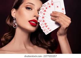 Playing Cards Woman Photos, Images & Pictures
