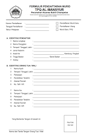 Check spelling or type a new query. Pendaftaran Tpq Al Mansyur