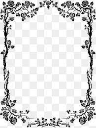Black Flowers Frame Simplified Map Simplified Map Black Clipart Borders Clipart White Photo Frames Free Frames Clip Art Borders