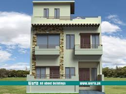 Waris House 4 Marla 3d View Elevation 25x40 In Islamabad Pakistan House Front Design House Plans House Design Photos