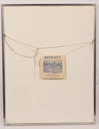 MALCOLM BONNEY (AMERICAN 20TH C.) ACRYLIC ON PAPER, 1978, H 30", W 22",  FIGURES IN A LANDSCAPE sold at auction