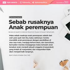 5,389 likes · 11 talking about this. Kata Kata Hikmah Motivasi Islami Rasulullah Shallallahu Alaihi Wa Sallam Bersabda Ùˆ Ø§Ù„Ø± Ø¬ Ù„ Ø± Ø§Ø¹ Ù ÙŠ Ø£ Ù‡ Ù„ Ù‡ Ùˆ Ù‡ Ùˆ Ù… Ø³ Ø¦ ÙˆÙ„ Ø¹ Ù† Ø± Ø¹ ÙŠ Øª Ù‡ Ùˆ Ø§Ù„ Ù… Ø± Ø£ Ø© Ø± Ø§Ø¹ ÙŠ Ø© Ù ÙŠ Ø¨ ÙŠ Øª Ø² Ùˆ Ø¬ Ù‡ Ø§ Ùˆ Ù… Ø³ Ø¦ ÙˆÙ„ Ø© Ø¹ Ù† Ø± Ø¹ ÙŠ Øª Ù‡ Ø§ Seorang Lelaki Adalah