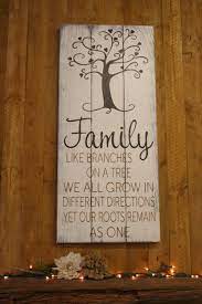 Wood Sign Family Like Branches On A Tree Pallet Sign Family Photo Wall Decor Shabby Chic Wall Decor Rus Family Wood Signs Rustic Wood Signs Handmade Wall Decor