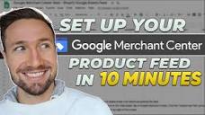 How to Upload Feed in Google Merchant Center - YouTube