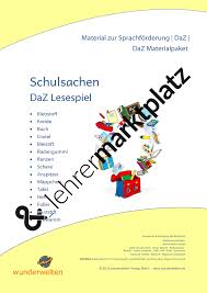 Schulsachen Ich Habe Wer Hat Lesespiele Lesekette Leseverstandnis Horverstandnis Horverstehen Unterrichtsmaterial In Den Fachern Daz Da Leseverstandnis Lesespiele Schulsachen