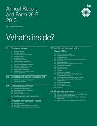Marubeni itochu tubulars asia pte ltd. Bp Annual Report And Form 20 F 2010