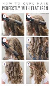 This Is How You Can Curl Your Hair Perfectly With A Flat Iron In 2020 Curls For Long Hair Flat Iron Hair Styles Hair Curling Tips