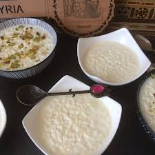 Mhalayeh Syrischer Milchpudding Rezept Rezepte Syrische Rezepte Milchreis Rezept