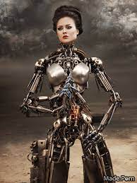 Porn image of 20 steampunk robot woman created by AI
