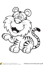 Ses chansons pour enfants sont appréciées dans le monde entier : Coloriage D Un Tigre