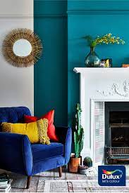 For Me The Focal Point Was The Chair With Its Two Colorful Pillows The Three Different Colors Added Teal Living Rooms Teal Walls Living Room Dining Room Teal