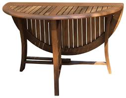 5% coupon applied at checkout. Round Eucalyptus Folding Table 48 Transitional Outdoor Dining Tables By Outdoor Interiors Houzz