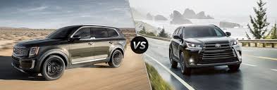 2020 Kia Telluride Vs 2019 Toyota Highlander