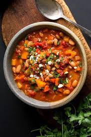 Vegetarian Chili With Winter Vegetables Recipe Recipe Vegetarian Chili Vegetable Recipes Winter Vegetables Recipes