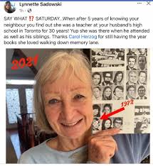 My brother, (Jeff Sadowski) and my sister-in-law, Lynnette Sadowski, walk  their dogs with a friend. During one of their conversations, Jeff mentioned  that he attended Vanier and turns out that friend was