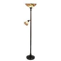 Bronze and colored glass art deco lamp, netherlands, 1920s. Antique Bronze Torchiere Floor Lamps You Ll Love In 2021 Wayfair