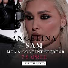 ✨ MASTERCLASS ANGELINA SAM: CREA IL TUO SUCCESSO SUI SOCIAL ✨ 📅 7-8 Aprile  📍 Location: Make Up Training