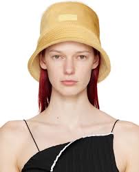 Jacquemus Green Le Raphia 'Le Bob Artichaut' Bucket Hat