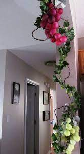I 3 My Tacky Light Up Grapes They Re From Hobby Lobby I Put Them Up On The Doorway To My Kitchen With Grape Decor Grape Kitchen Decor Wine Theme Kitchen