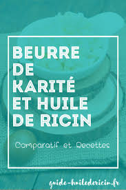Huile De Ricin Et Beurre De Karite Comparatif Et Recettes Huile De Ricin