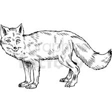 Black And White Fox Vector Illustration Clipart Commercial Use Gif Jpg Png Eps Svg Ai Pdf Clipart 412596 Graphics Factory Animals stencil, fox black and white, drawings black and white, fox graphic image, fox silhouette. black and white fox vector illustration