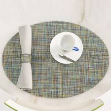 The image is png format and has been processed into transparent background by ps tool. Mini Basketweave Oval Placemat By Chilewich At Lumens Com