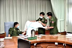 With more focus on her and none on him, he has more freedom to carry out his ethnic cleansing campaign. Min Aung Hlaing Reshuffles Senior Military Ranks Ahead Of Election Frontier Myanmar