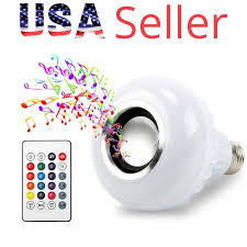 Bff Products Bluetooth Speaker Light Bulb Smart Led Rgb Color Changing Remote Walmart Com Walmart Com