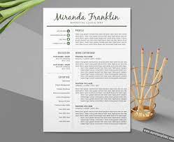 You don't have to put up with that annoying clippy thing deceptively simple, but with a real touch of flair in the way it makes use of fonts for a cv. Simple Cv Template Word Curriculum Vitae Professional Cv Format Design Minimalist Resume Template Modern Resume Format Teacher Resume 1 3 Page Instant Download Mycvtemplates Com