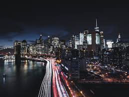 Wandbild brooklyn bridge new york brücke usa amerika top zustand! Bilder New York Manhattan Usa Vei Kyst Natt Hus Byer 1600x1200