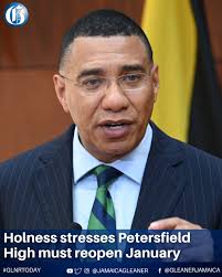 Prime Minister Dr Andrew Holness